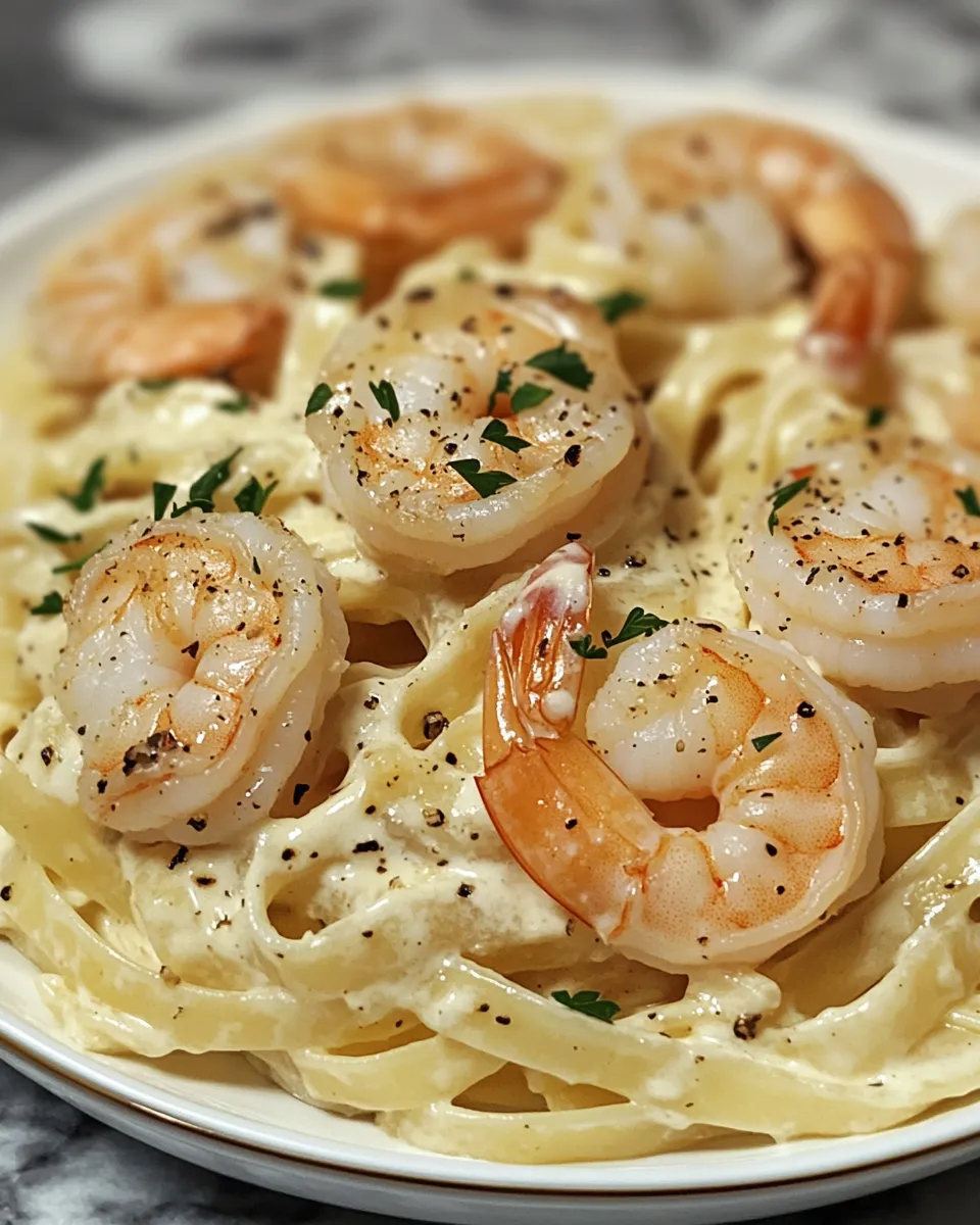 Irresistible Shrimp Fettuccine Pasta: Creamy Alfredo Bliss
