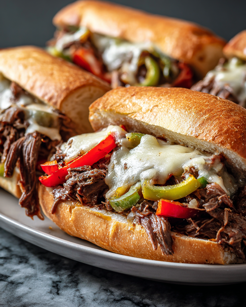 Legendary Slow Cooker Italian Beef Sandwiches Savory Crowd Pleaser